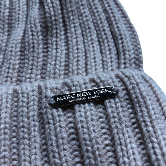 Marc New York Faux Fur Rib Knit Beanie Tan NWT - Picture 3 of 10